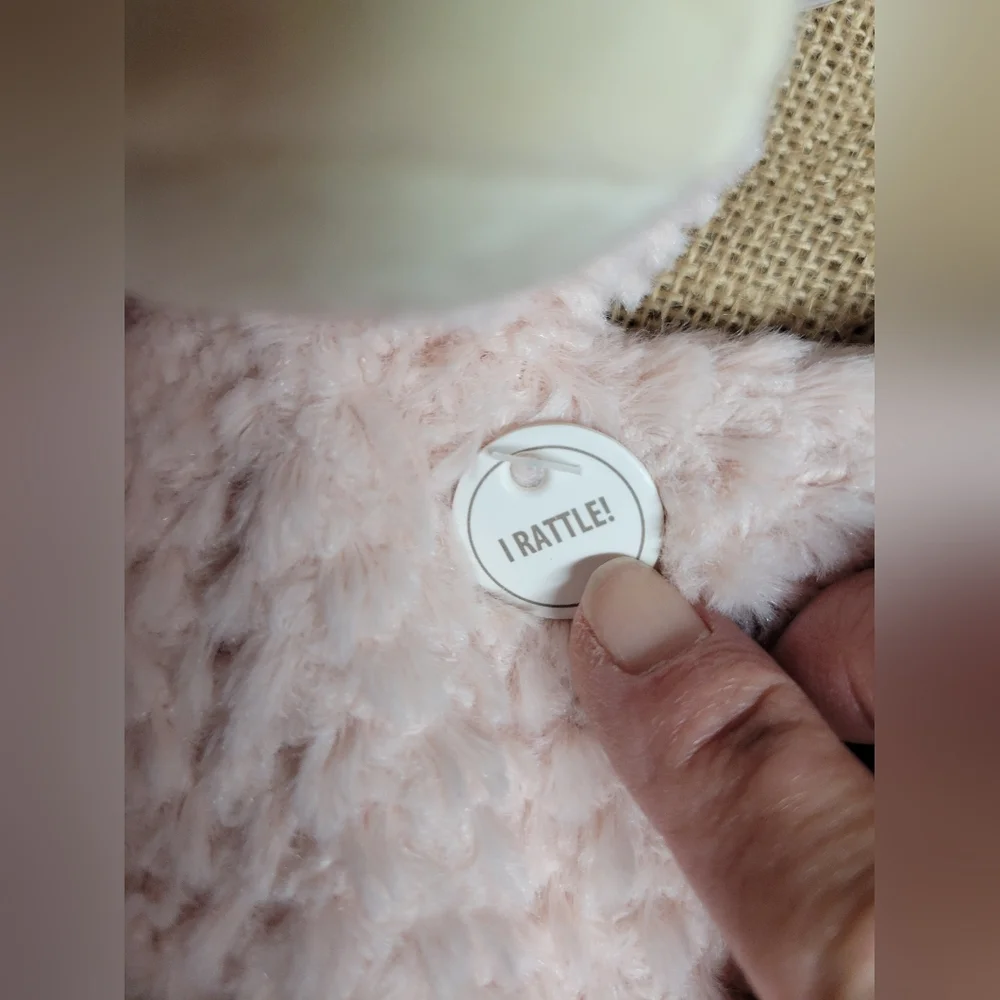 Demdaco plush unicorn rattle blanket